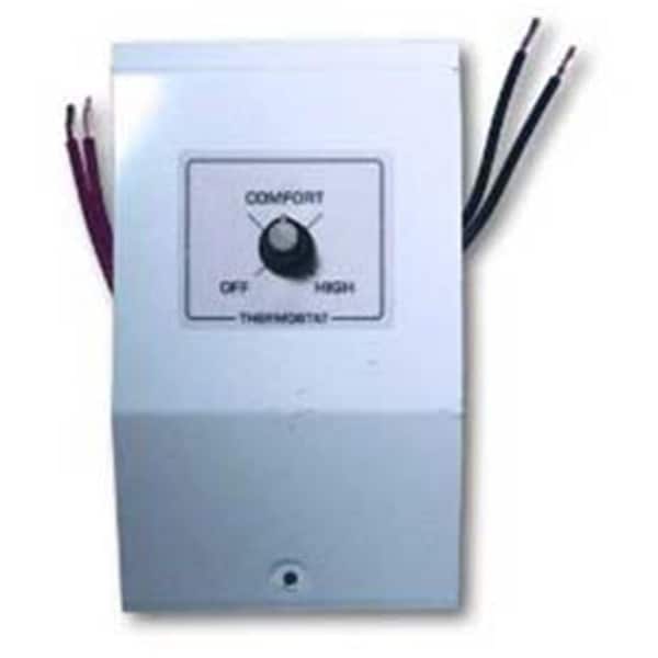 King Electric 22A Double Pole Built-In Thermostat Kit, White KI132783 - main